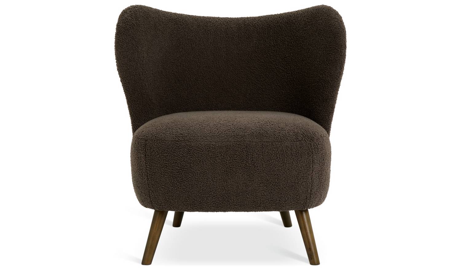 Habitat Cory Boucle Accent Chair - Brown