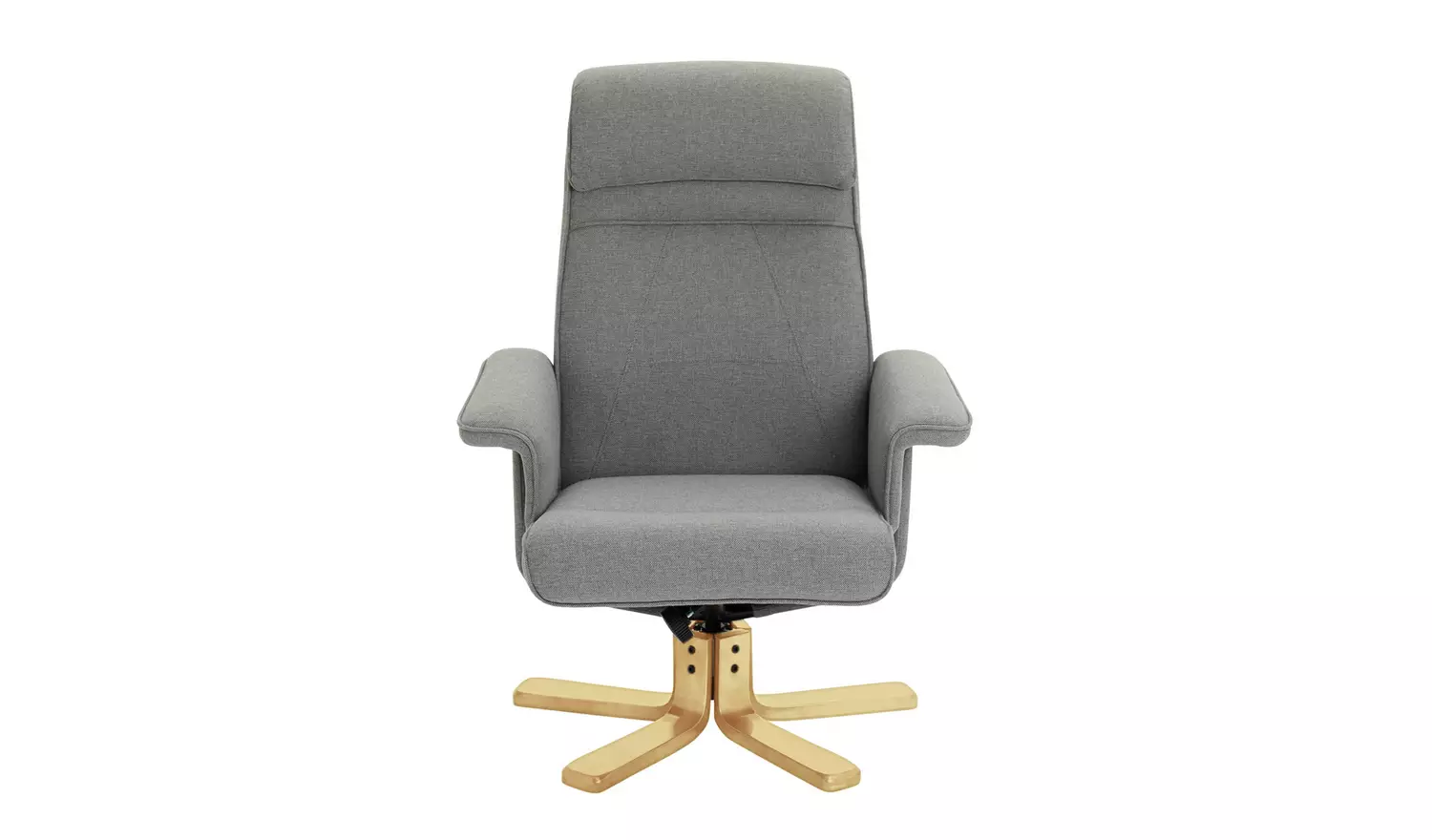 Argos Home Abel Fabric Swivel Chair & Footstool - Grey