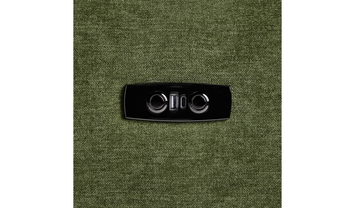 Habitat Kendric Fabric Recliner Armchair - Green