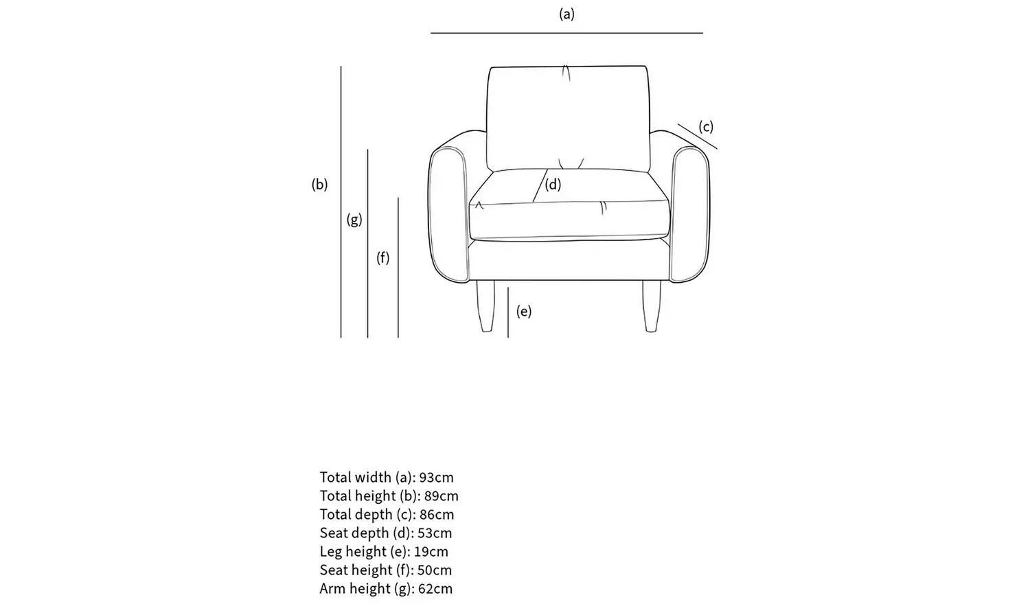 Hutch Fabric Round Arm Armchair - Aegean Blue