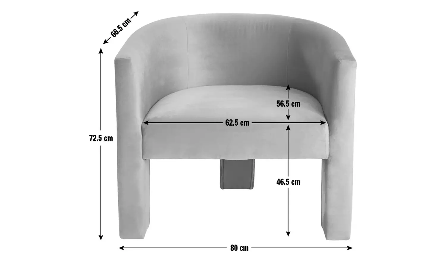 Argos Home Lazlo Velvet Chair - Orange