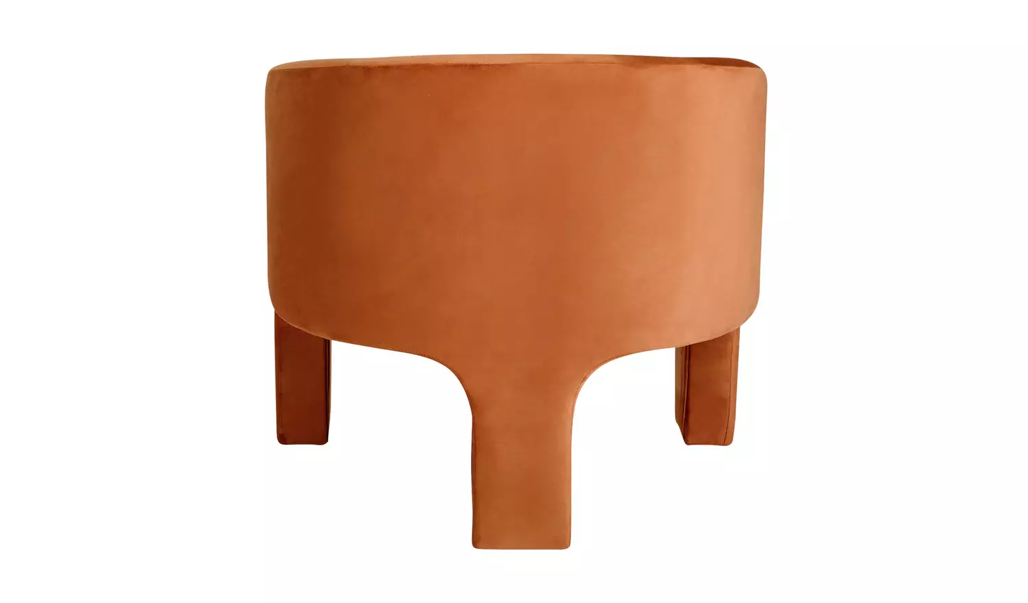 Argos Home Lazlo Velvet Chair - Orange