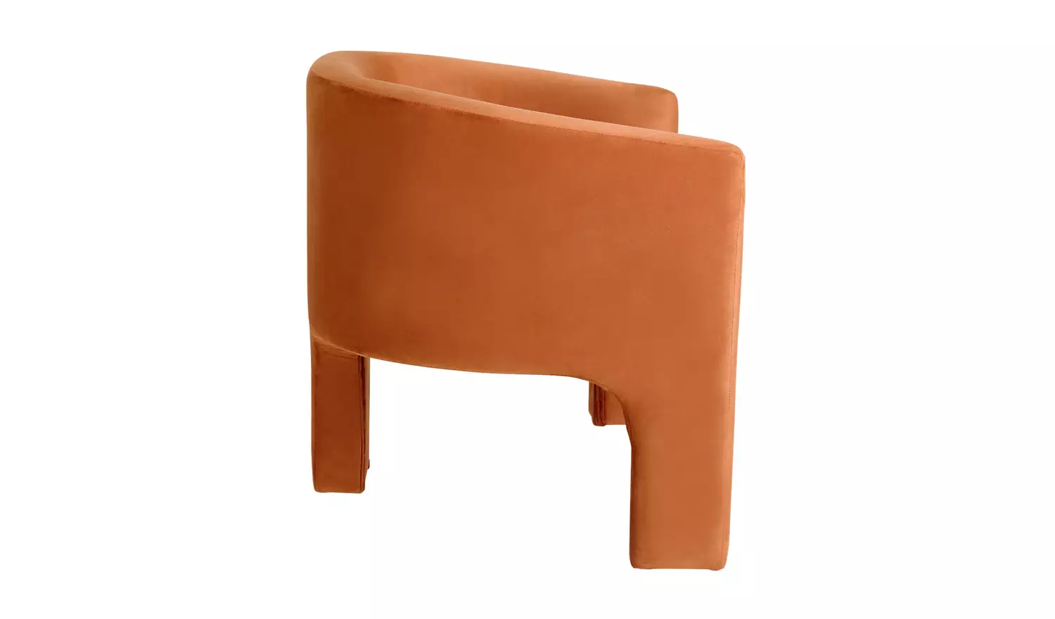 Argos Home Lazlo Velvet Chair - Orange