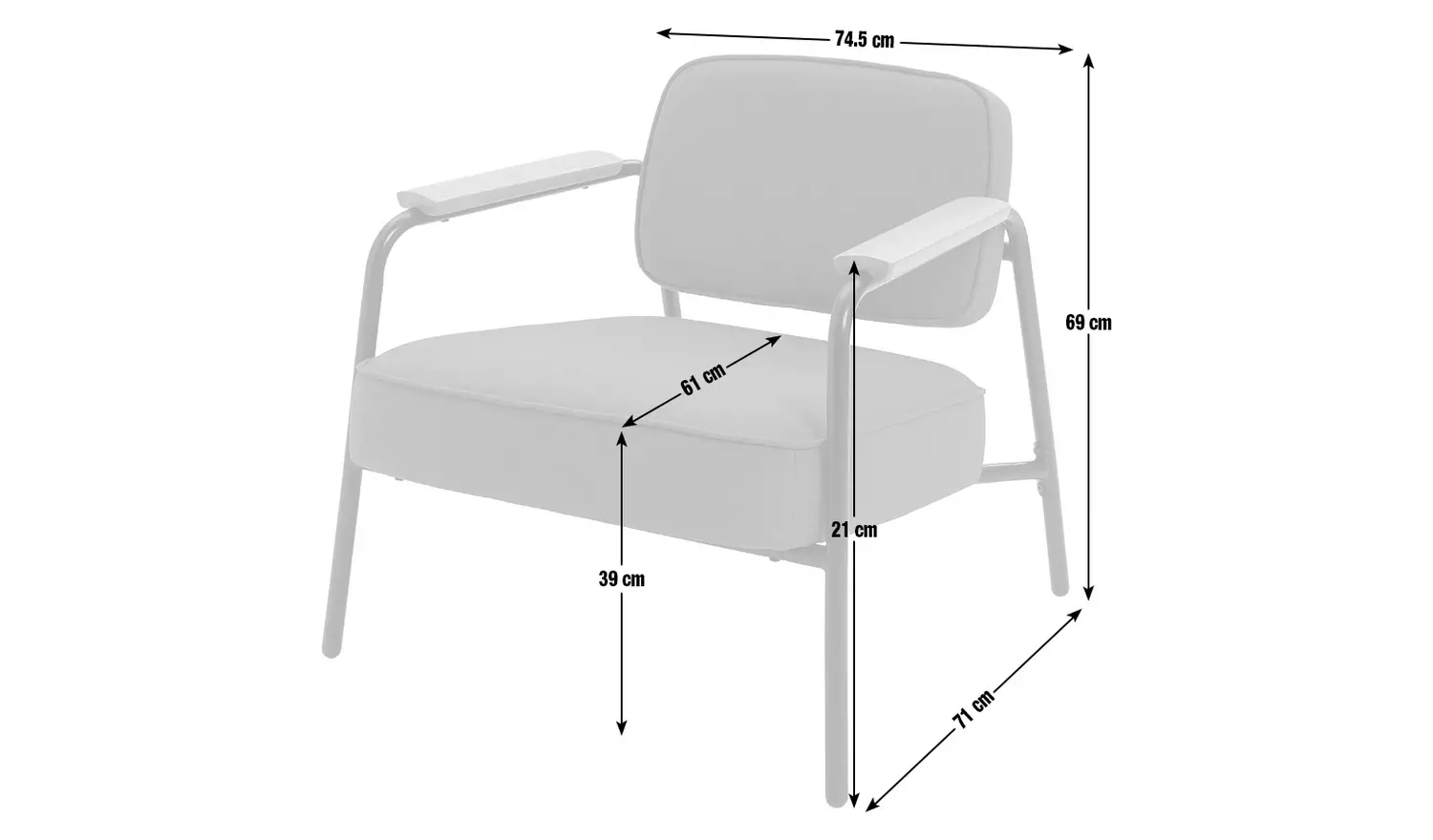 Habitat Jesper Fabric Accent Chair - Green