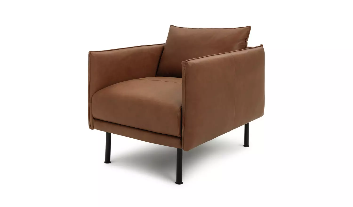 Habitat Moore Leather Armchair - Tan