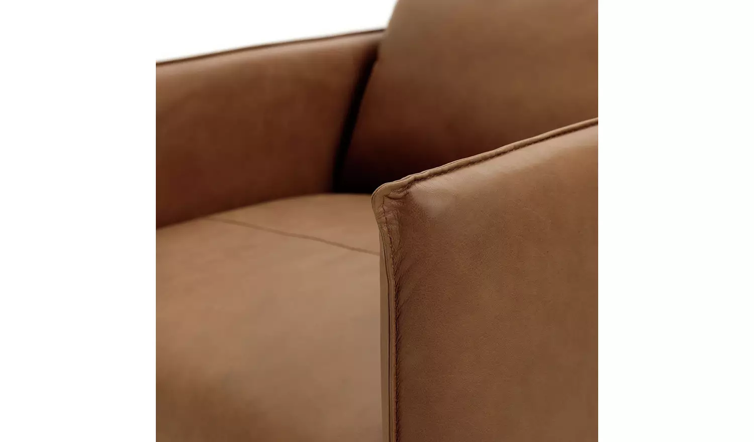 Habitat Moore Leather Armchair - Tan
