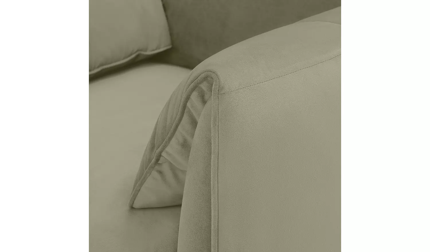 Habitat Bexley Fabric Cuddle Chair in a Box - Olive