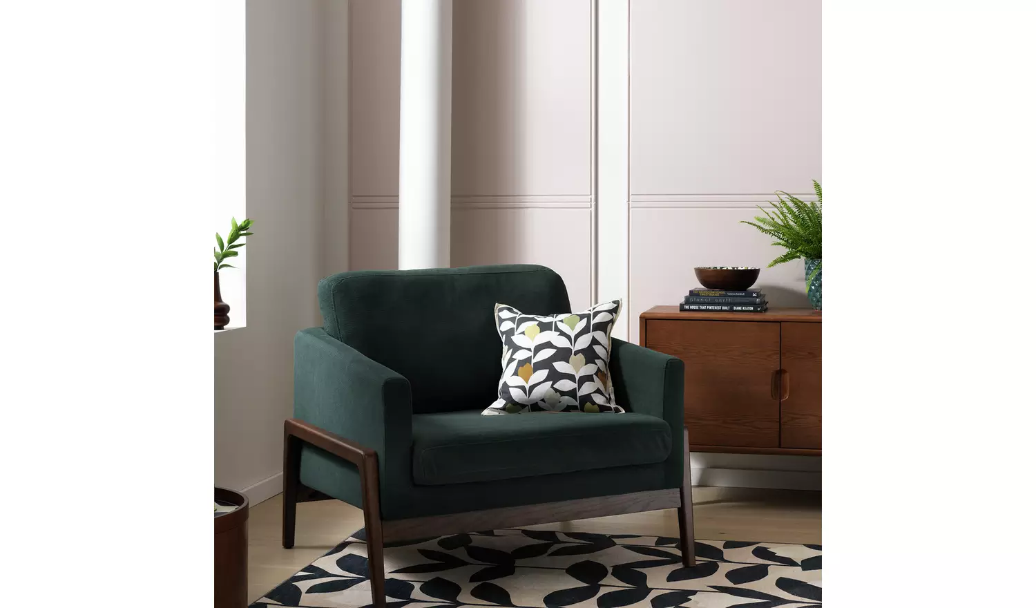 Habitat x Scion Esala Fabric Armchair - Green