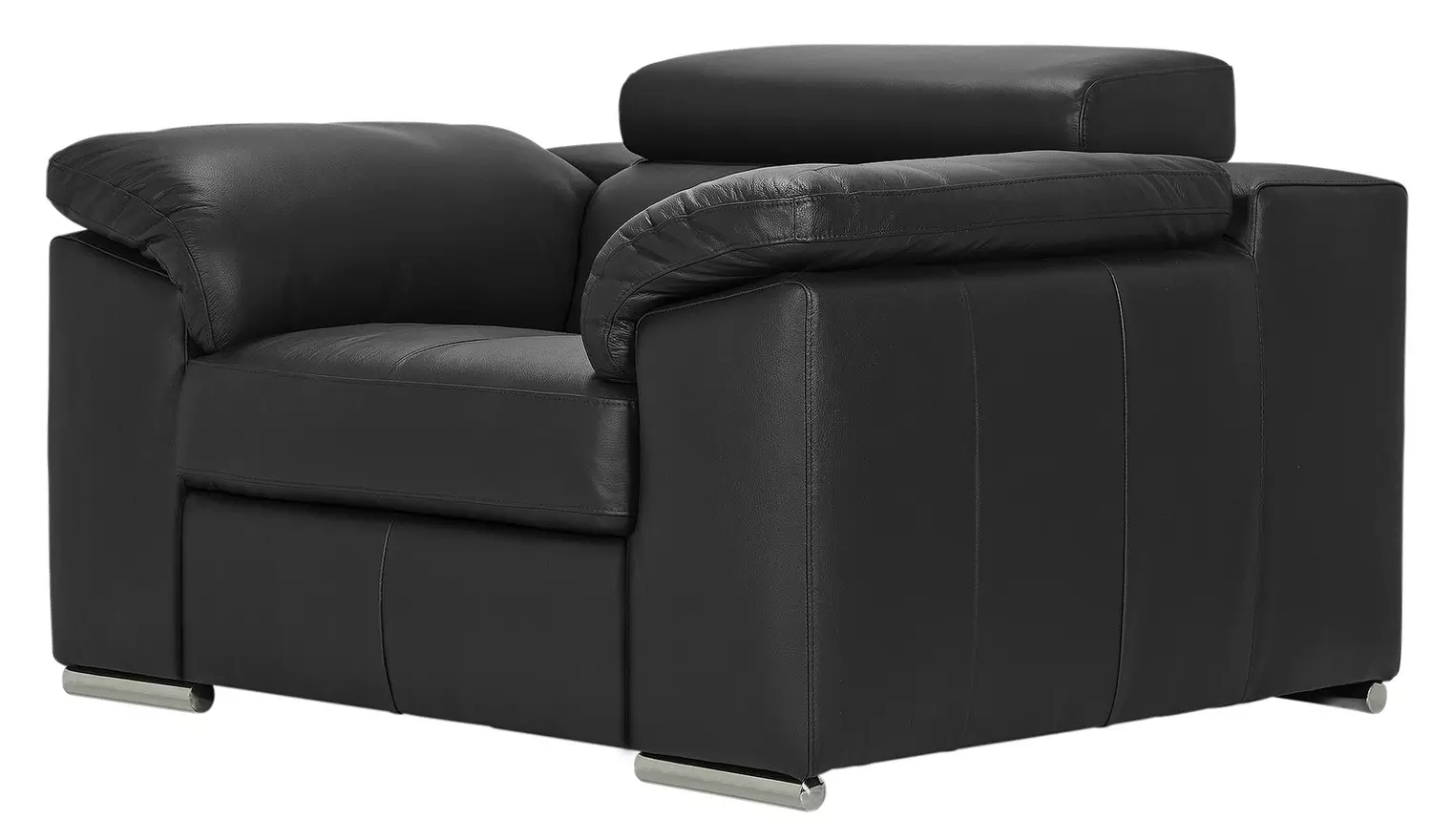 Argos Home Valencia Leather Armchair - Black