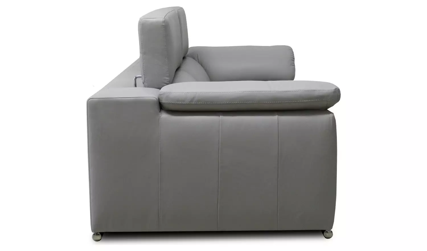 Argos Home Valencia Leather Armchair - Light Grey
