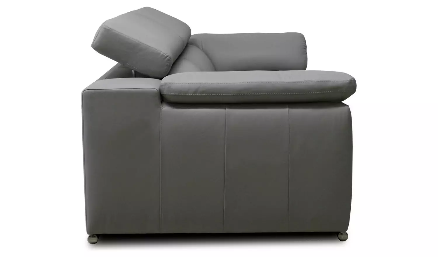 Argos Home Valencia Leather Armchair - Light Grey