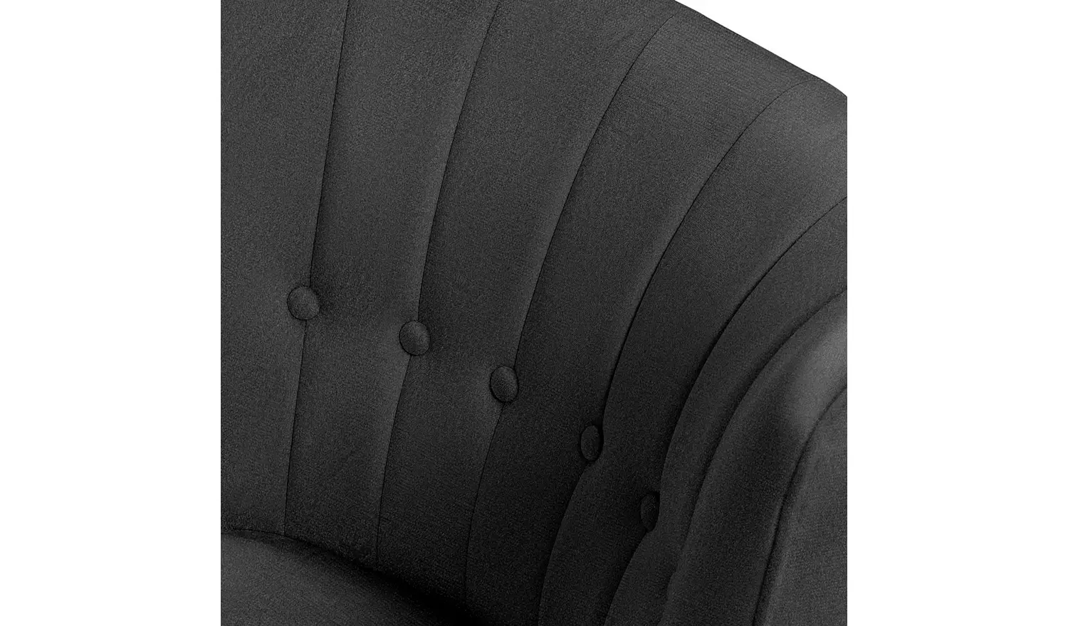 Habitat Alexis Velvet Cocktail Chair - Charcoal