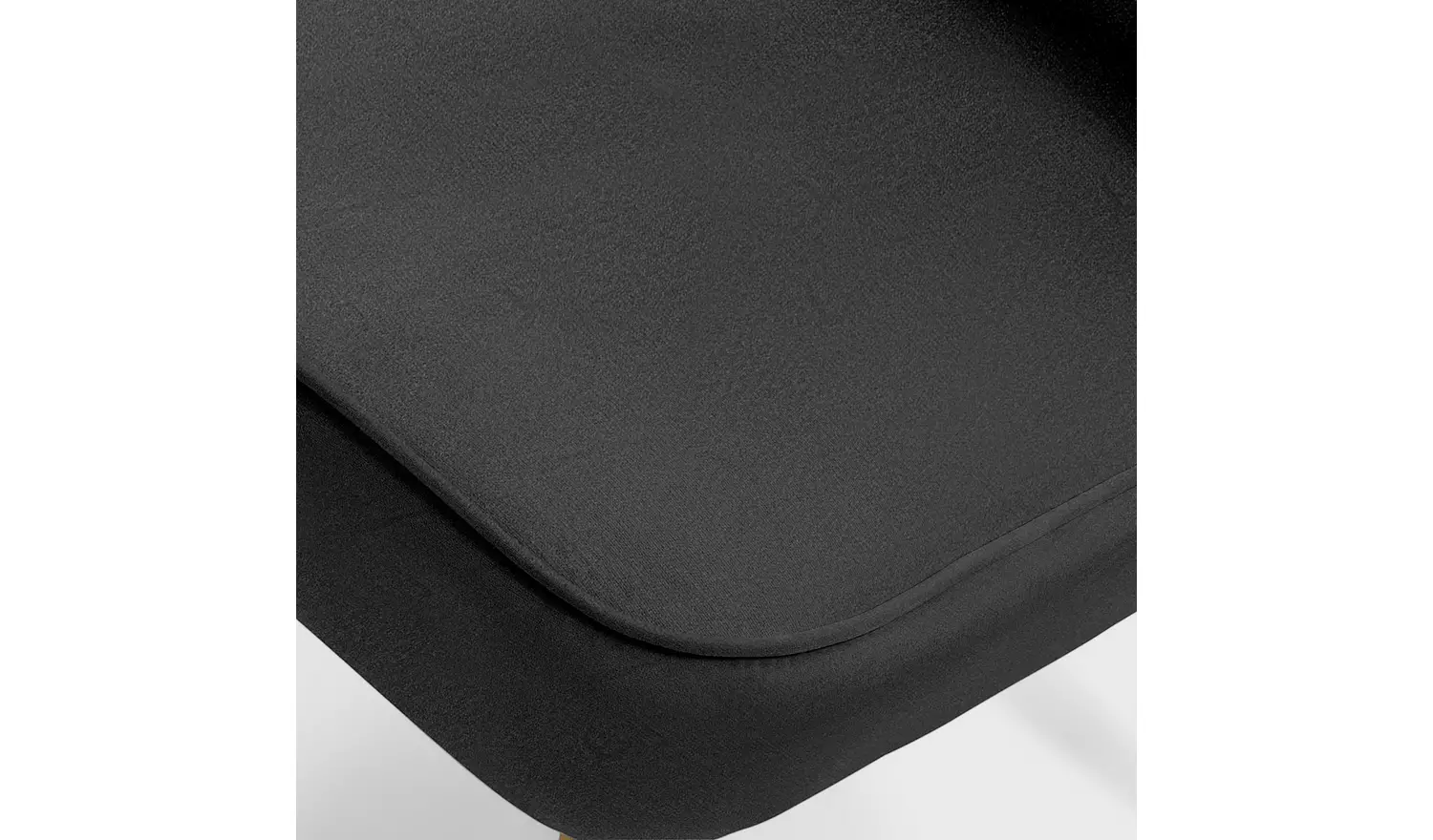 Habitat Alexis Velvet Cocktail Chair - Charcoal