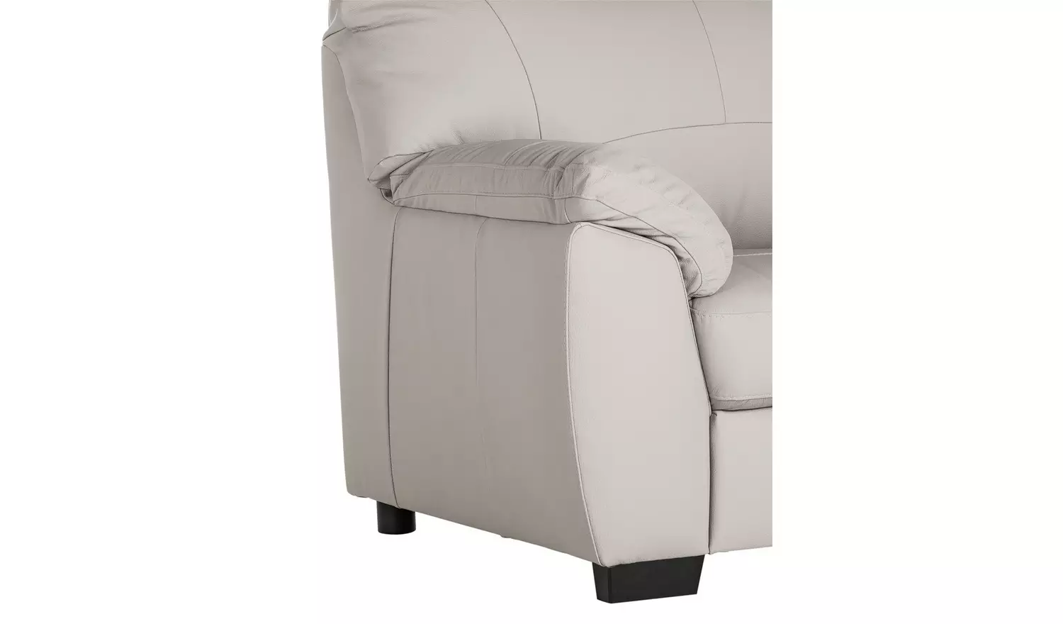 Argos Home Milano Leather Armchair - Light Grey
