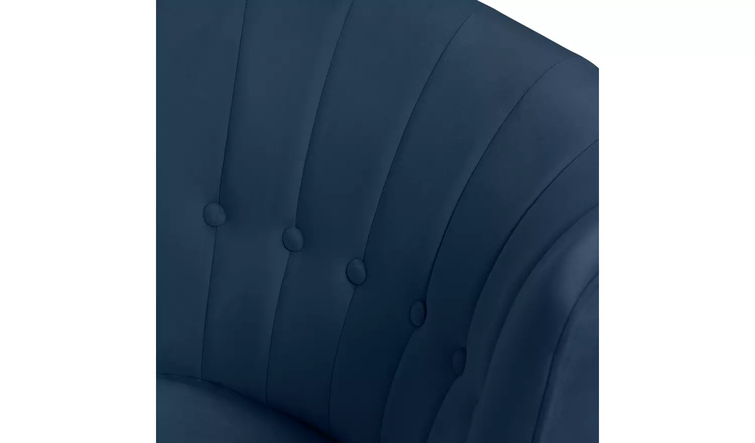 Habitat Alexis Velvet Cocktail Chair - Navy