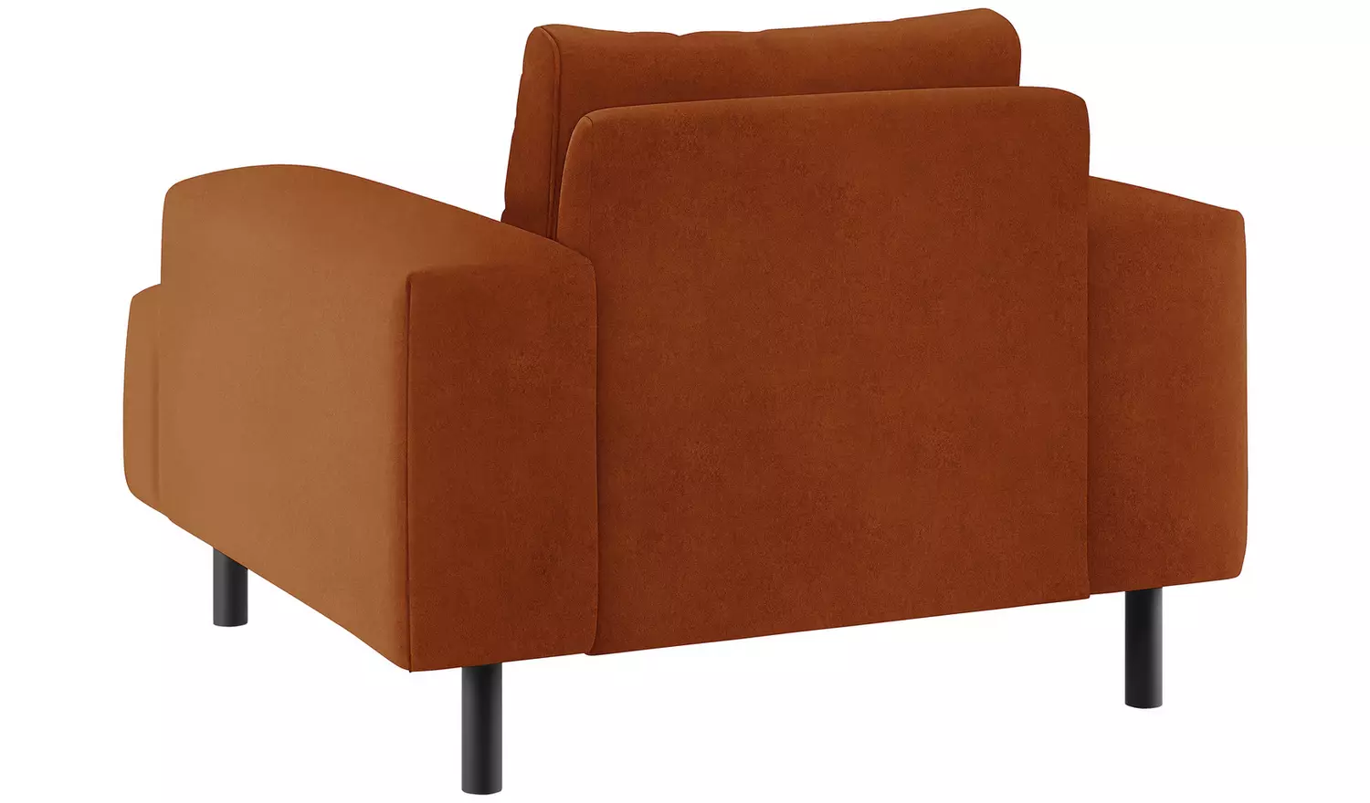 Habitat Julien Velvet Armchair - Orange
