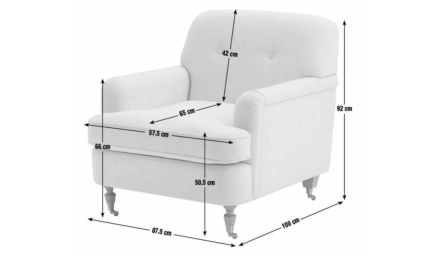 Habitat x Morris & Co. Merton Fabric Armchair - Cream