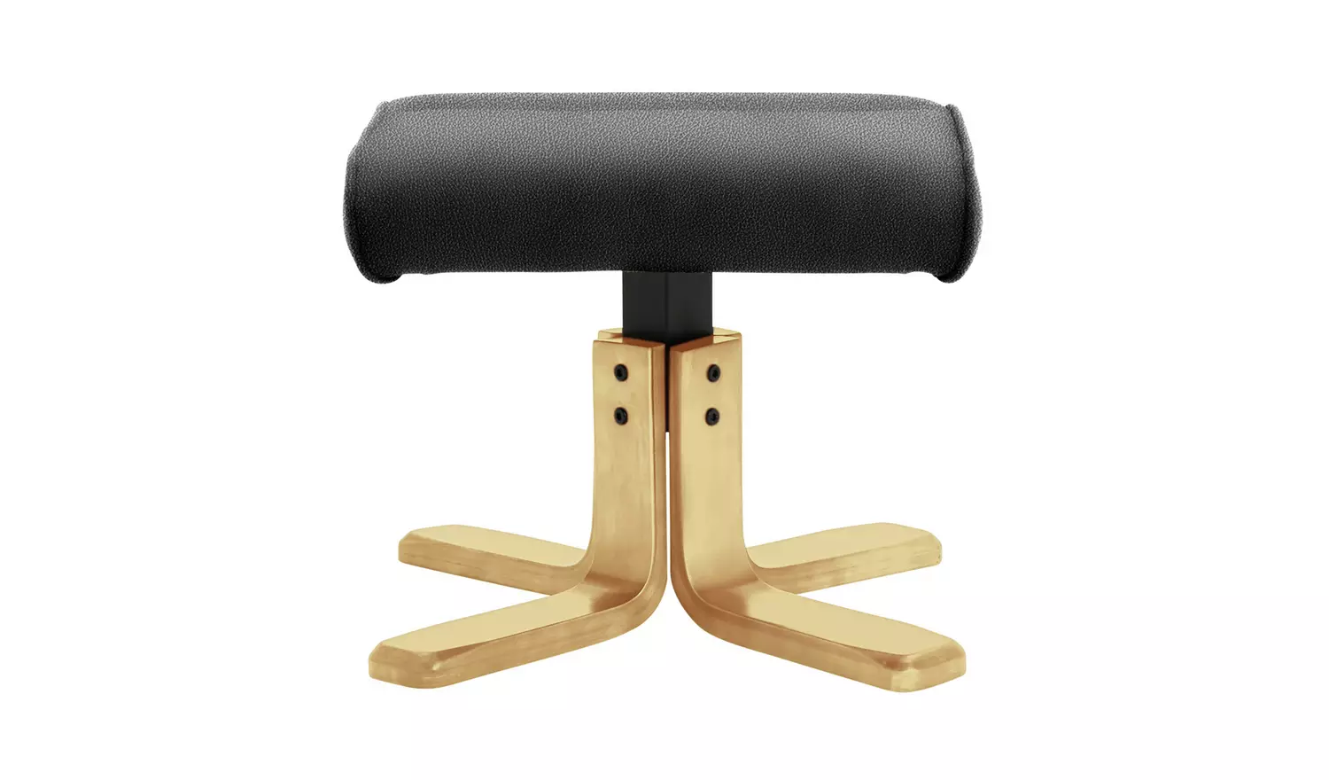 Argos Home Abel Faux Leather Swivel Chair & Footstool- Black