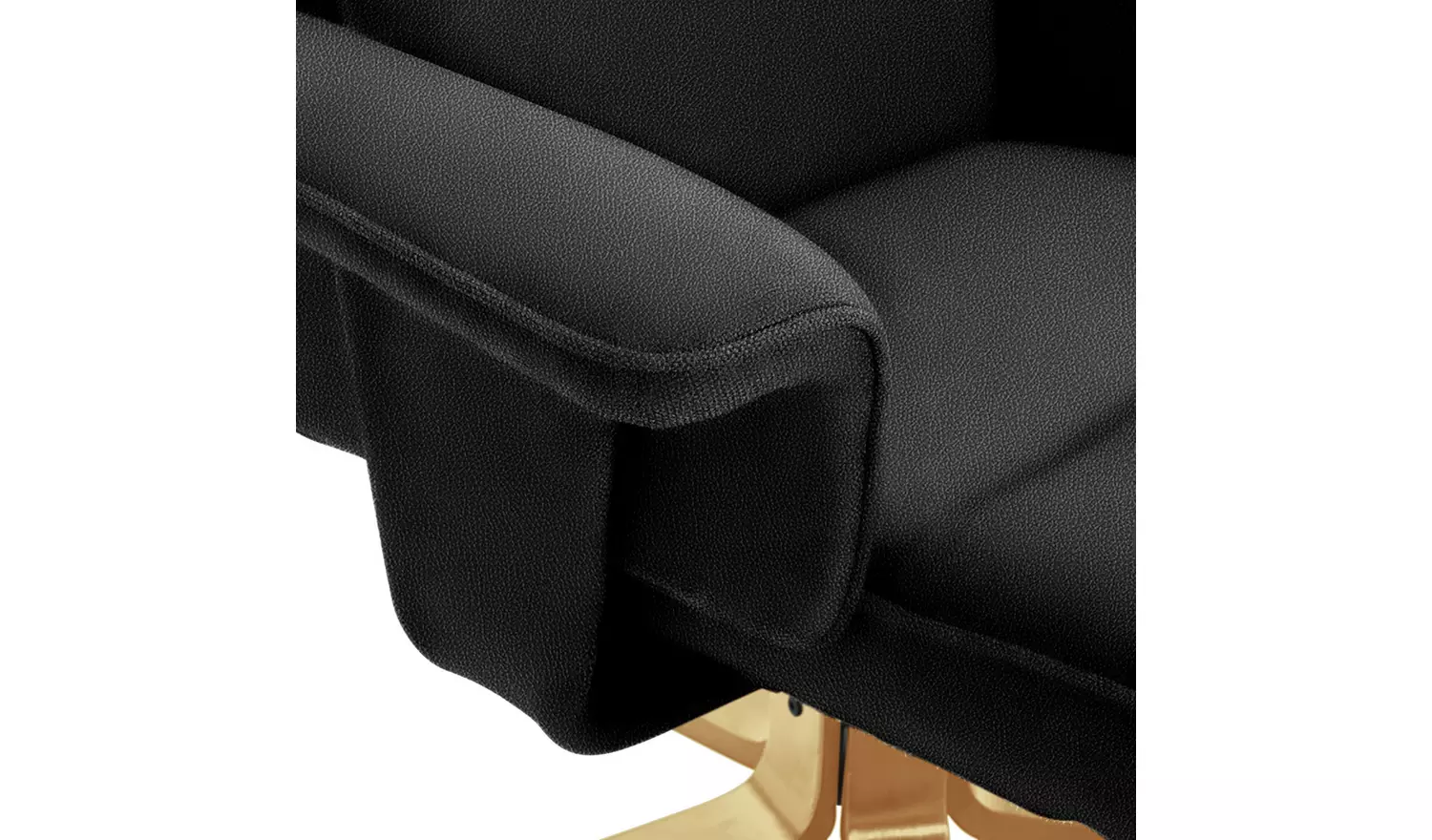 Argos Home Abel Faux Leather Swivel Chair & Footstool- Black