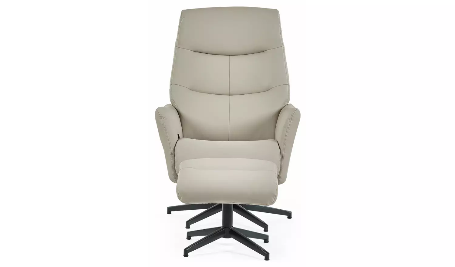 Julian Bowen Priya Manual Recliner Chair & Footstool - Grey