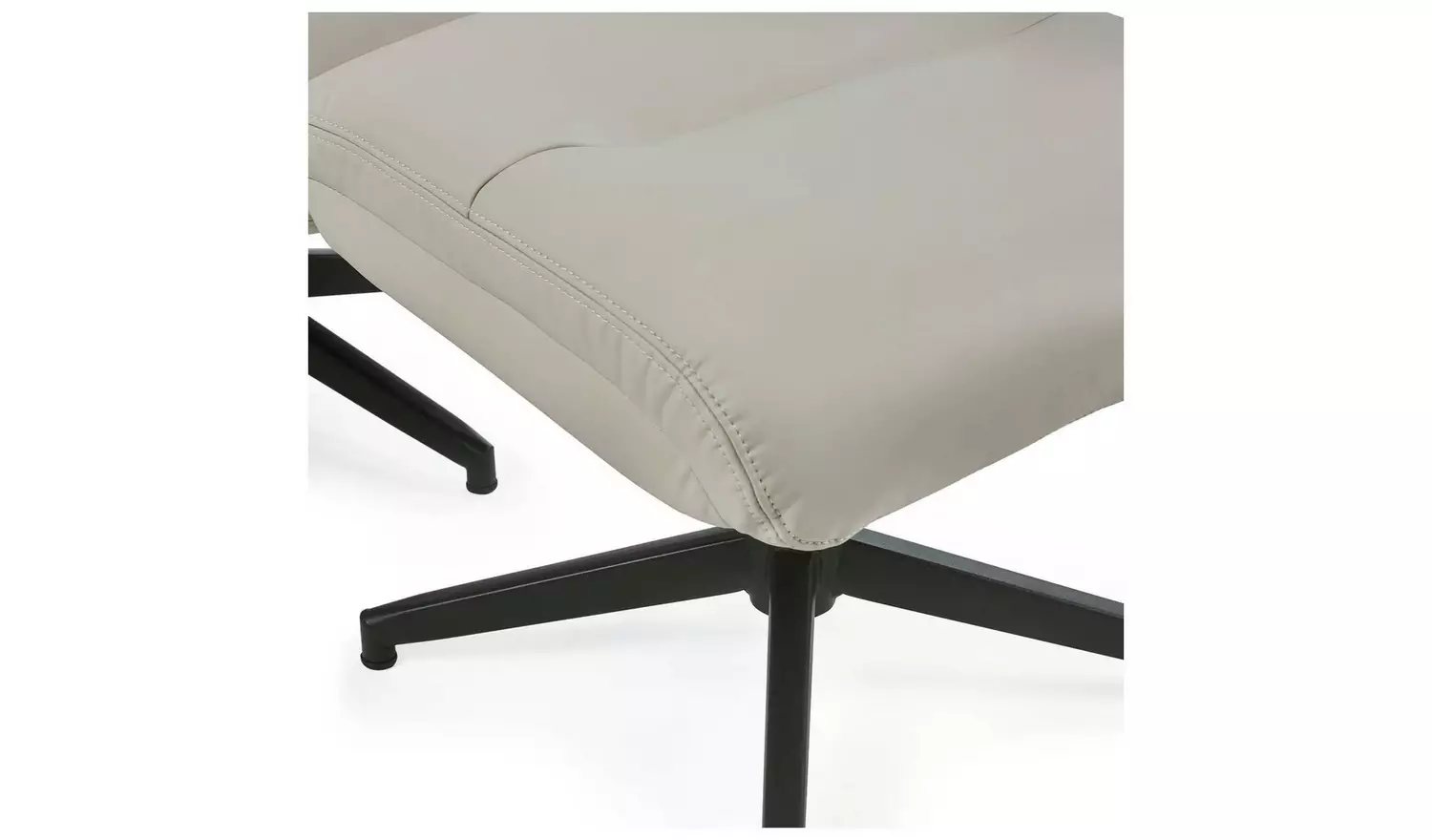 Julian Bowen Priya Manual Recliner Chair & Footstool - Grey