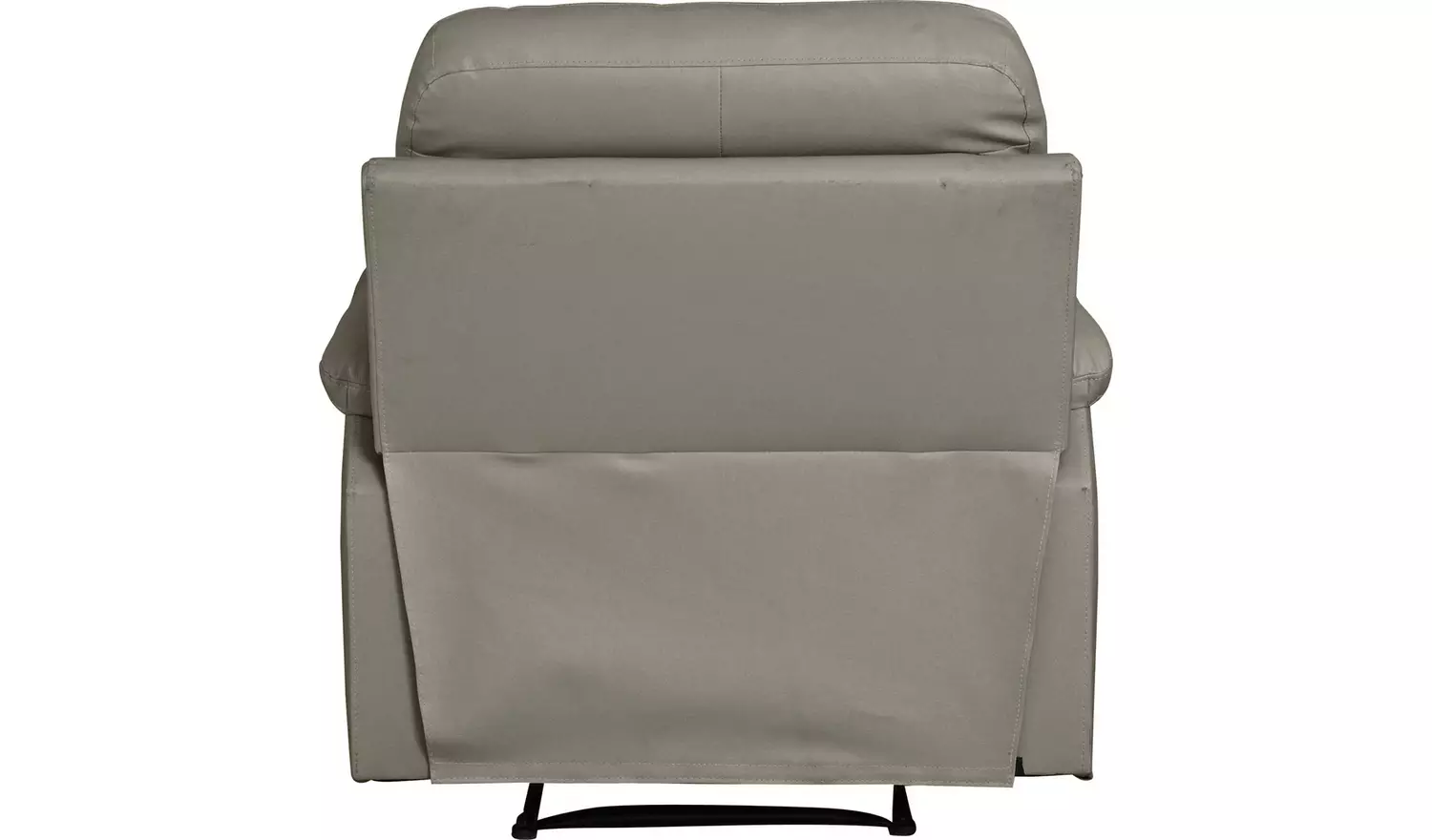 Argos Home Paolo Leather Mix Manual Recliner Chair - Grey