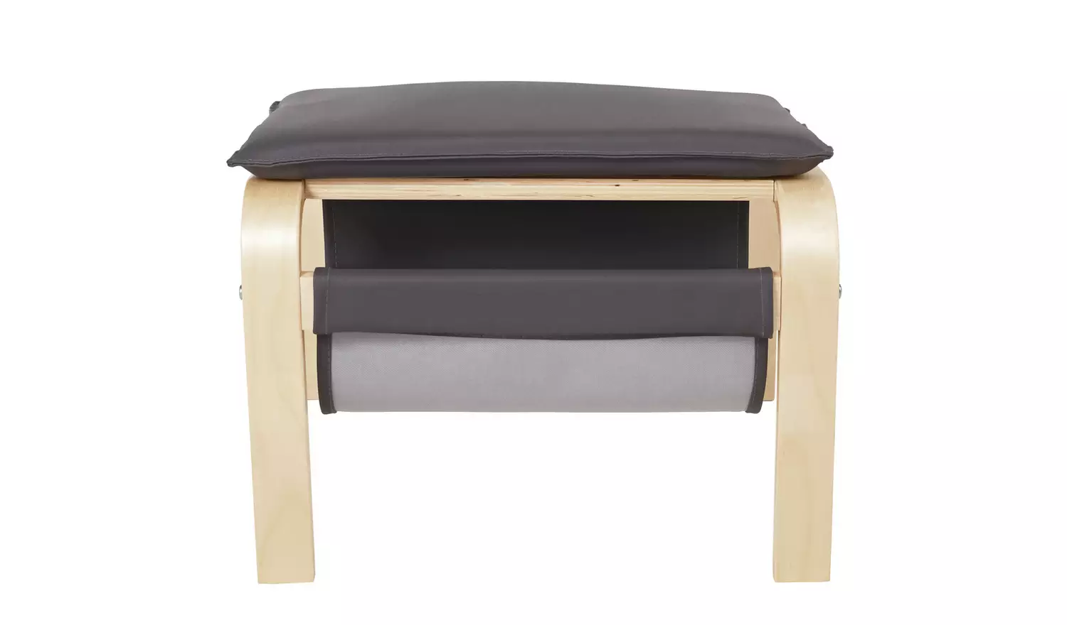 Habitat Bentwood High Back Chair & Footstool - Charcoal