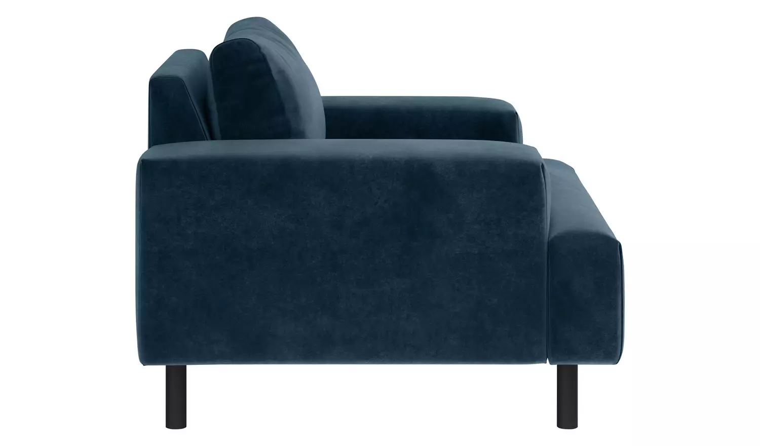 Habitat Julien Velvet Armchair - Navy