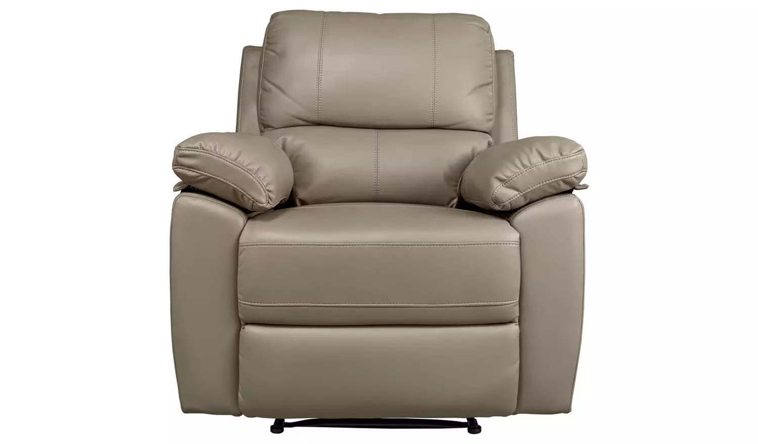 Argos Home Toby Faux Leather Manual Recliner Chair - Grey