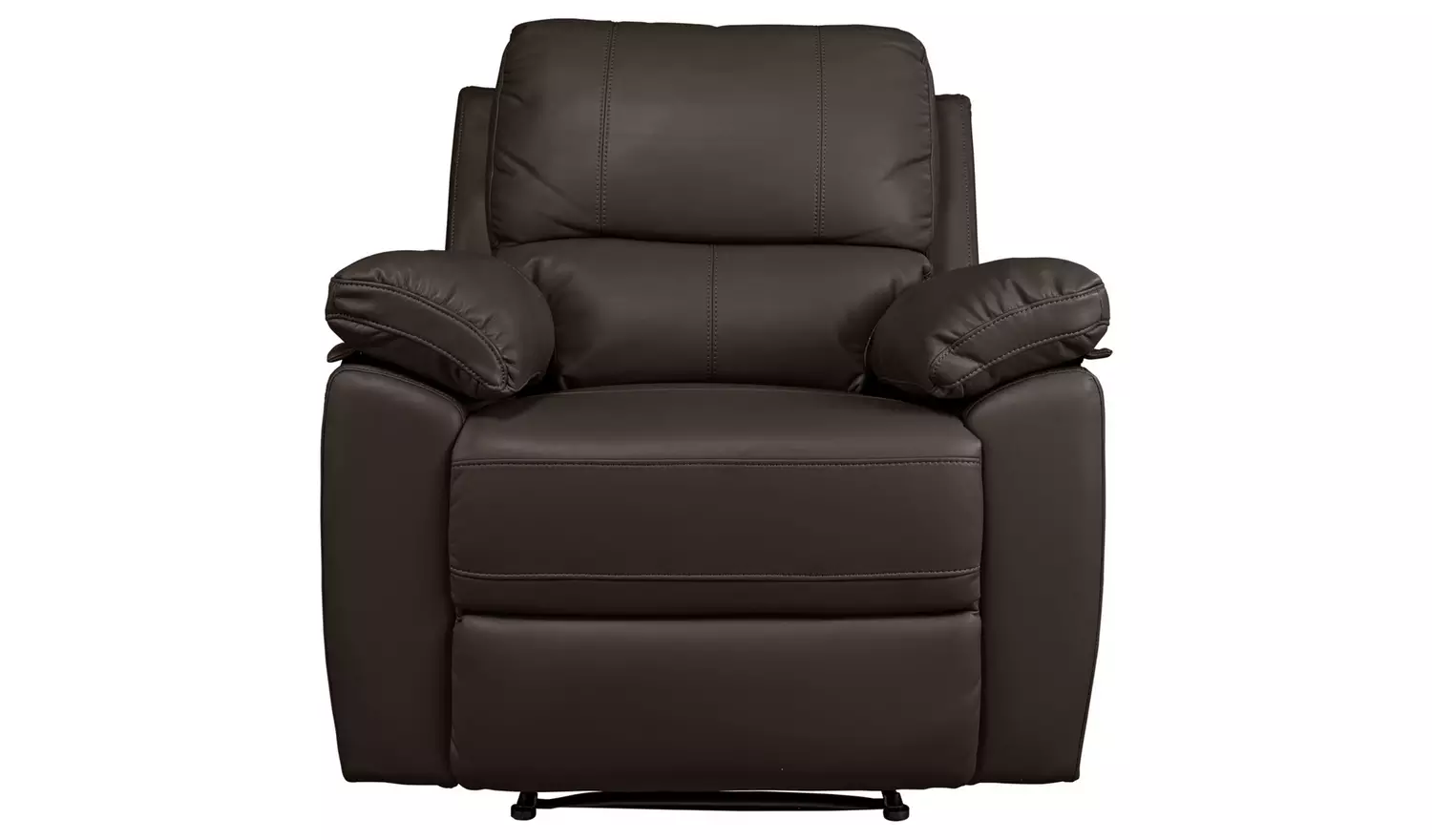Argos Home Toby Faux Leather Manual Recline Chair -Chocolate