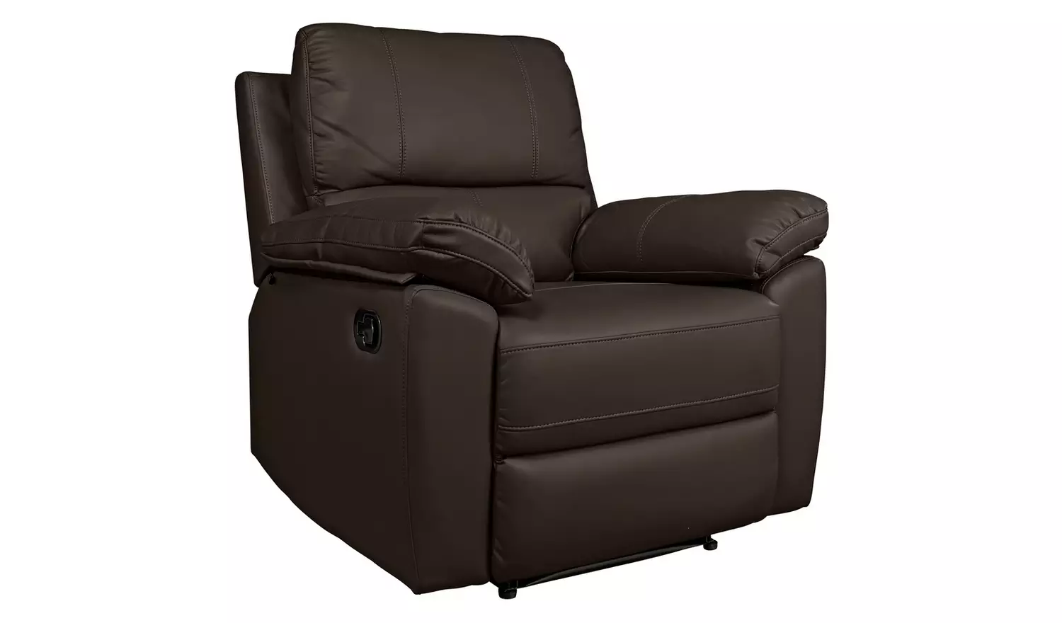 Argos Home Toby Faux Leather Manual Recline Chair -Chocolate