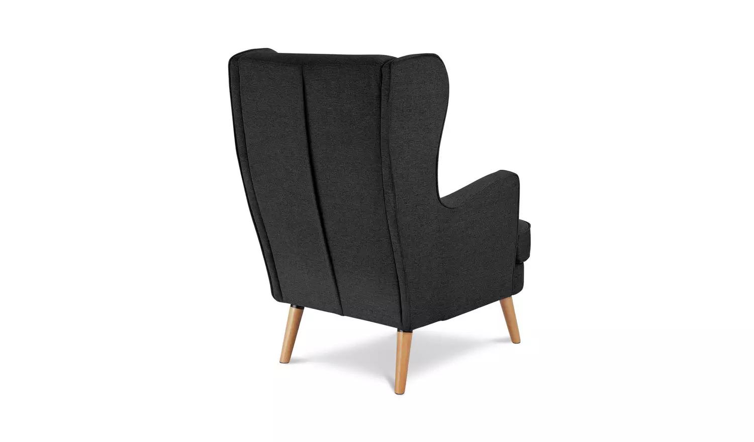 Habitat Callie Fabric Wingback Chair - Charcoal