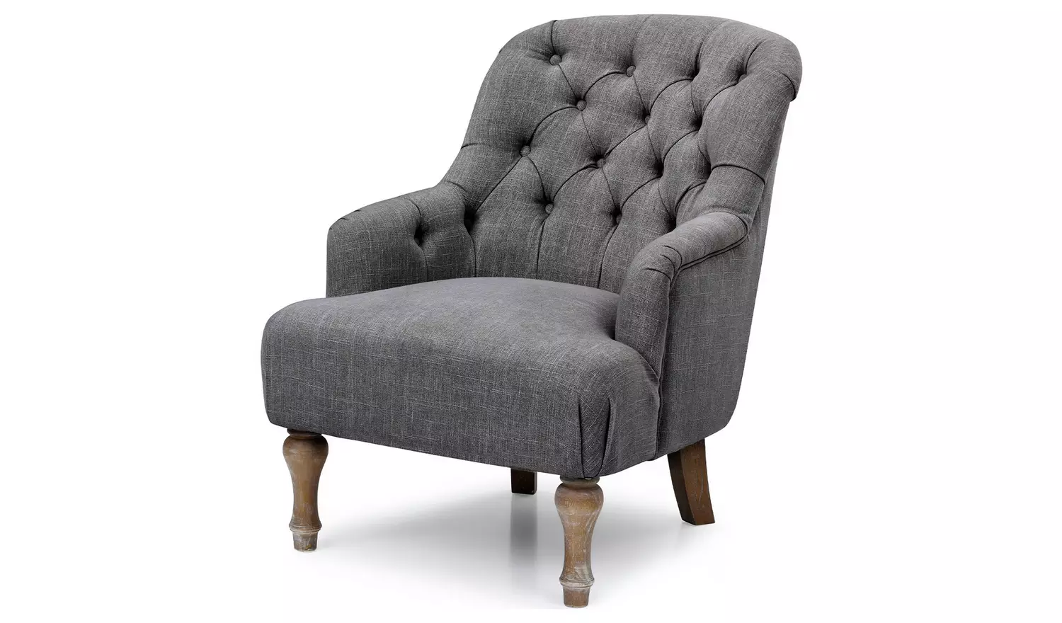 Kyoto Charlie Fabric Armchair - Charcoal