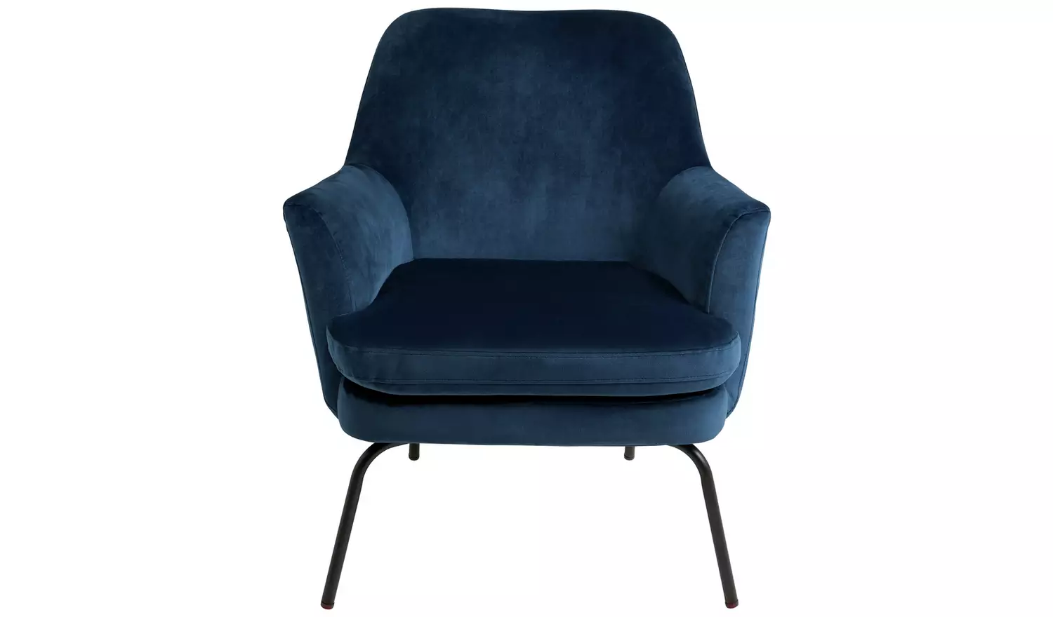 Habitat Celine Velvet Accent Chair - Blue