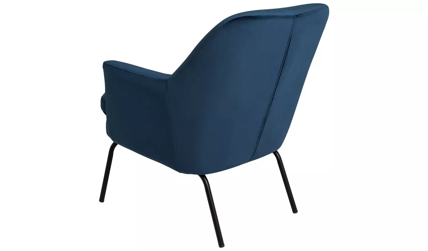 Habitat Celine Velvet Accent Chair - Blue