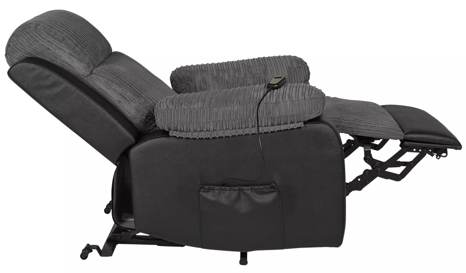 Argos Home Bradley Rise & Recline Chair - Charcoal & Black