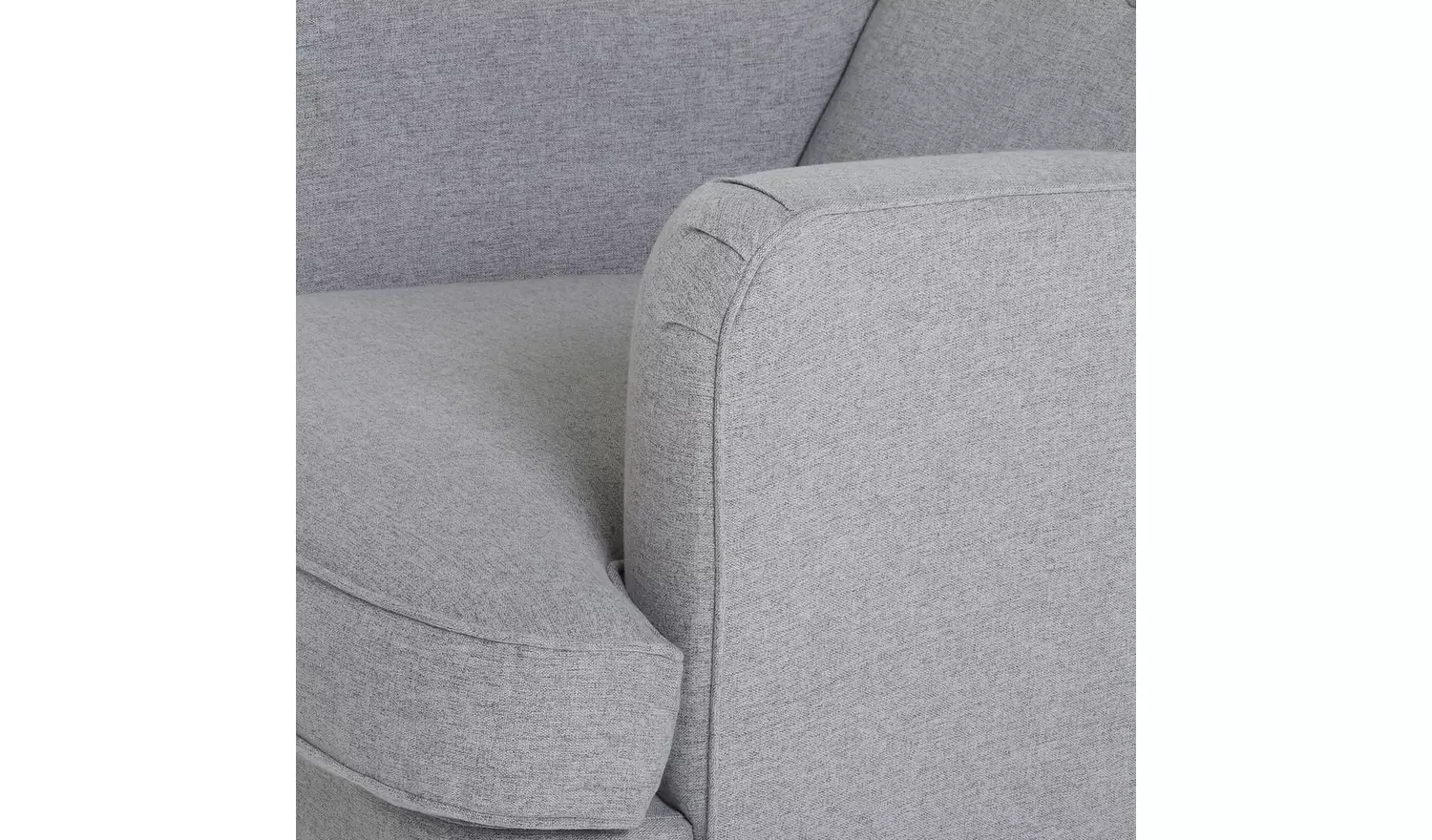 Habitat Callie Fabric Wingback Chair- Light Grey