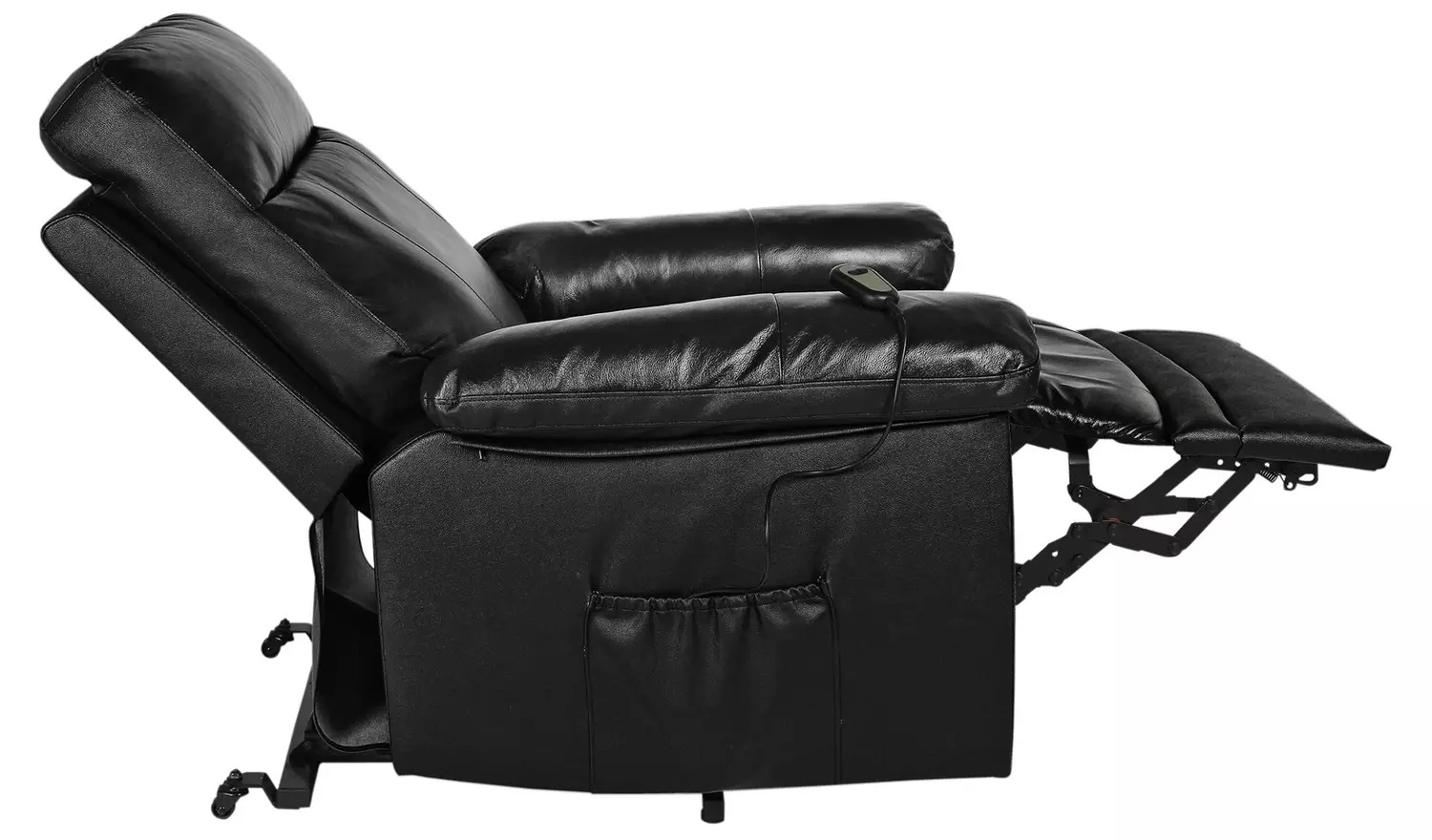 Argos Home Paolo Leather Mix Rise & Recline Chair - Black