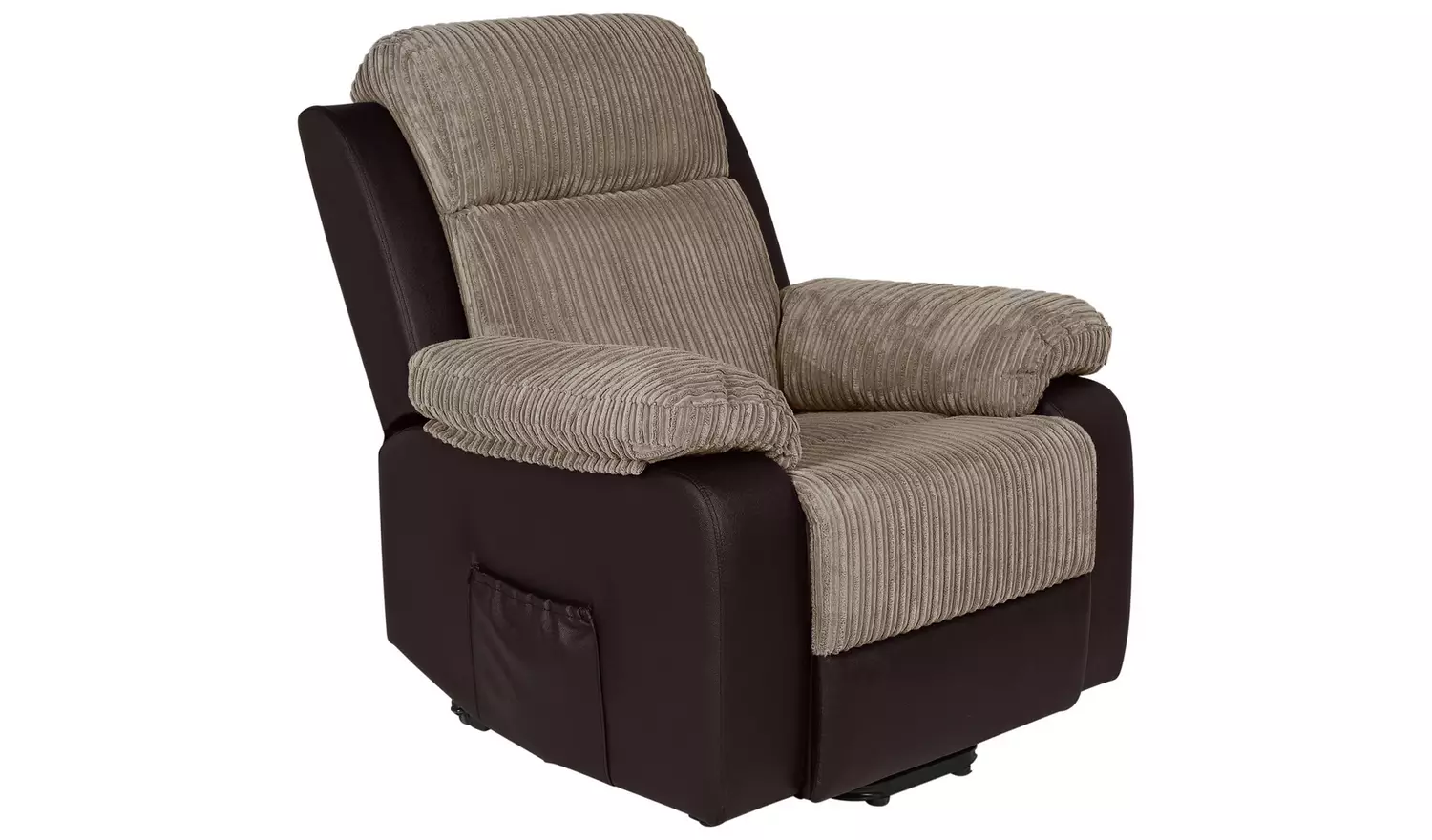 Argos Home Bradley Rise & Recline Chair -Natural & Chocolate