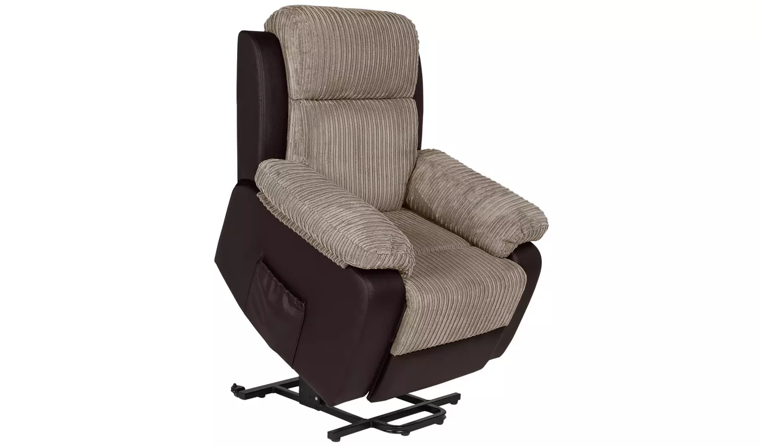 Argos Home Bradley Rise & Recline Chair -Natural & Chocolate