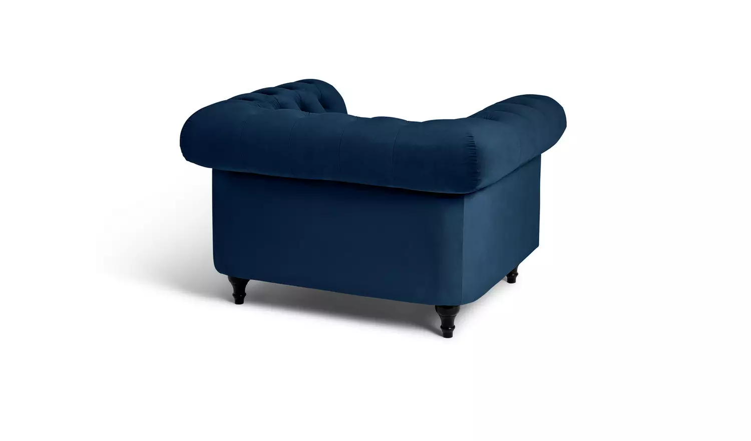 Habitat Chesterfield Velvet Armchair - Blue