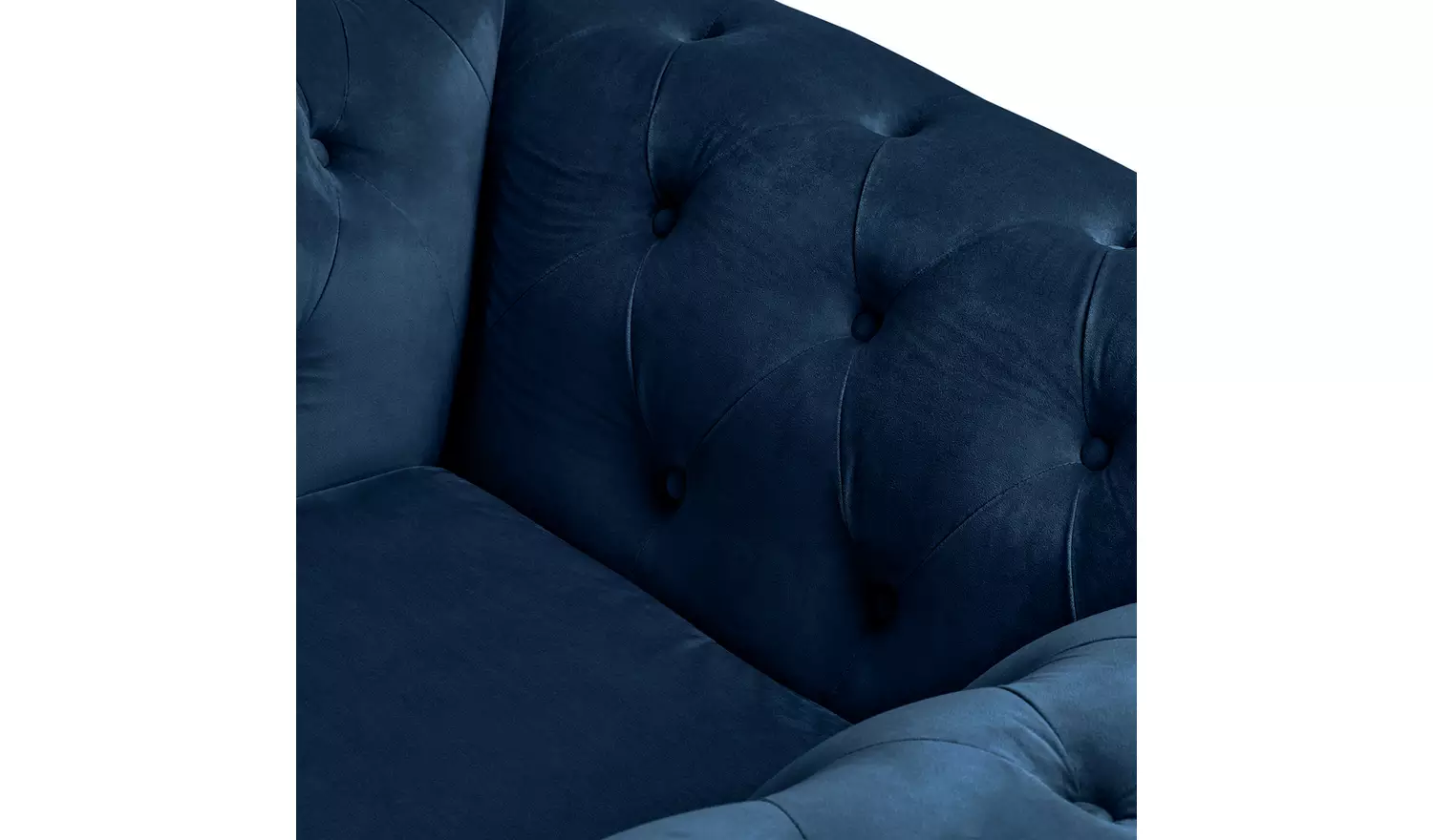 Habitat Chesterfield Velvet Armchair - Blue