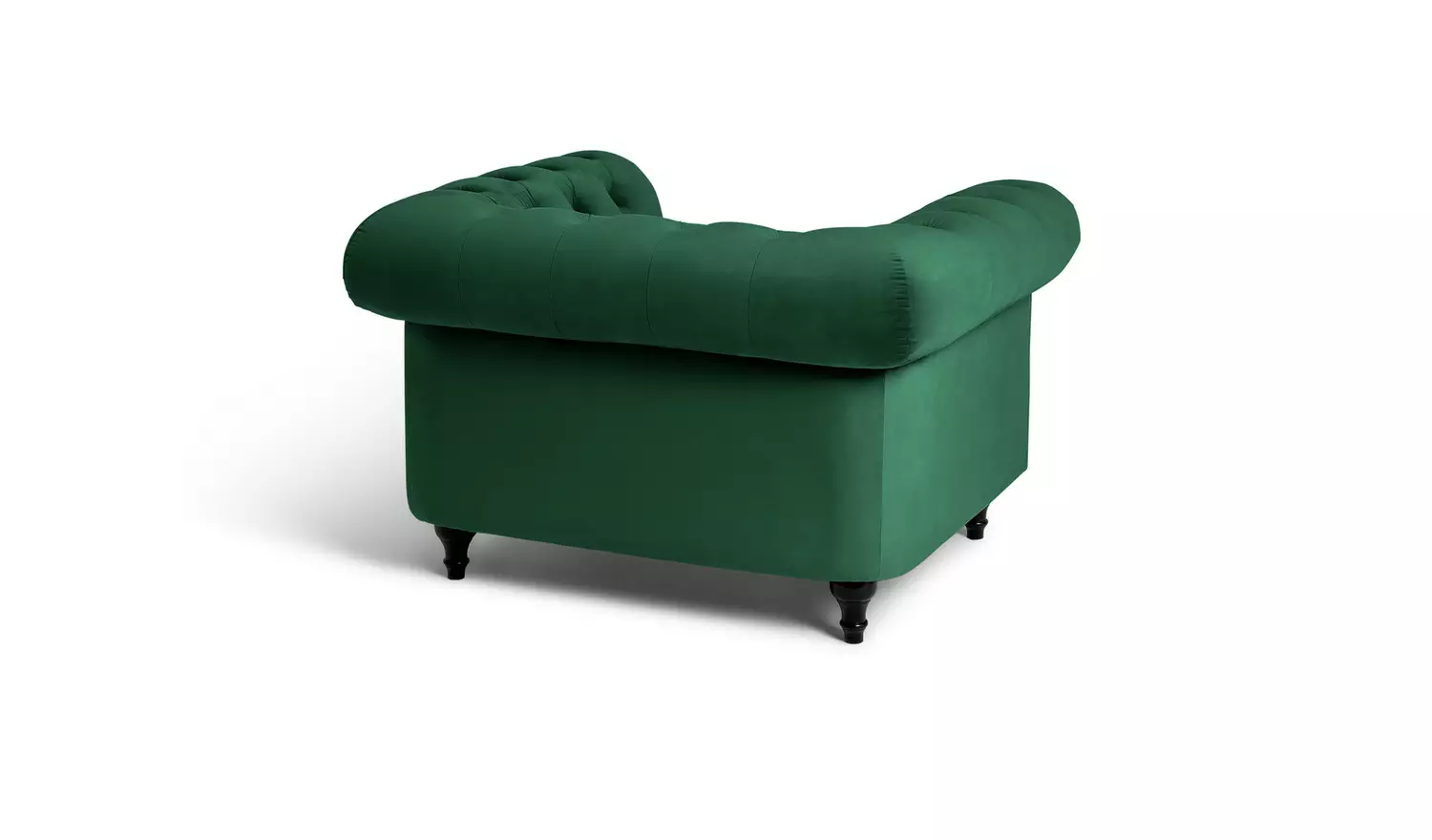 Habitat Chesterfield Velvet Armchair - Green