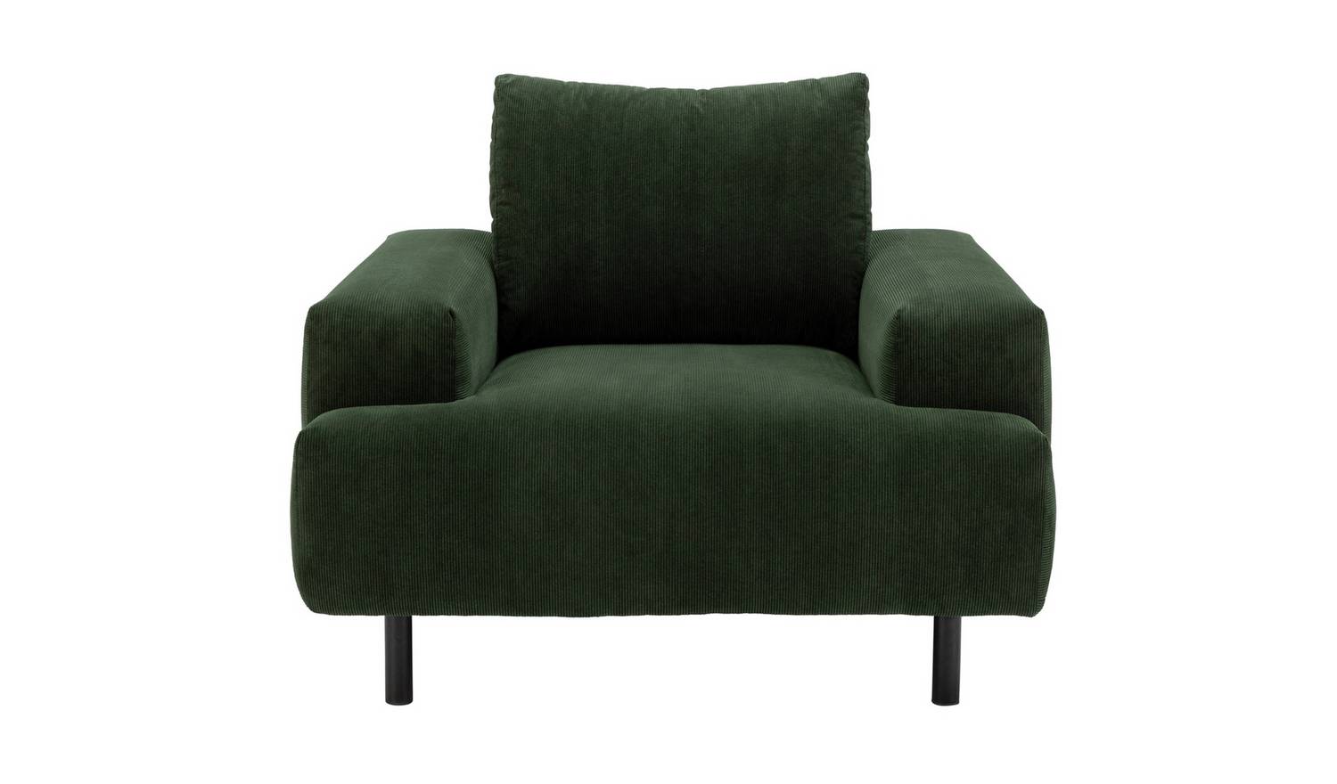 Habitat Julien Fabric Armchair - Dark Green