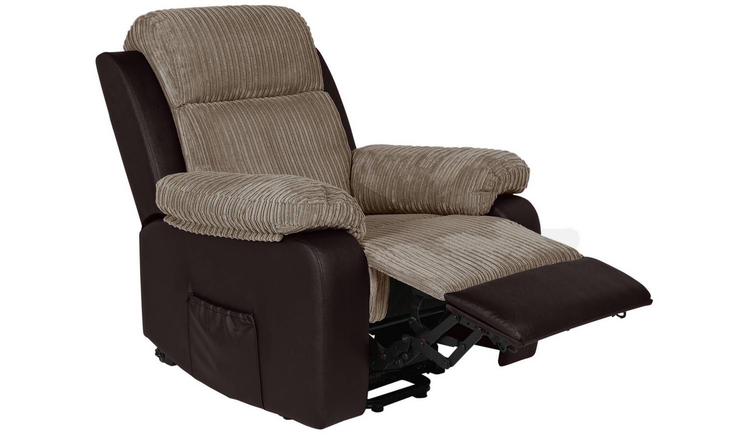 Argos Home Bradley Rise & Recline Chair -Natural & Chocolate