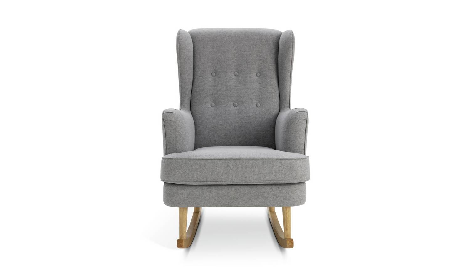 Habitat Callie Fabric Rocking Chair - Light Grey