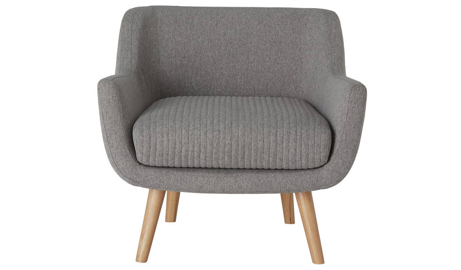 Habitat Nellie Fabric Accent Chair - Grey
