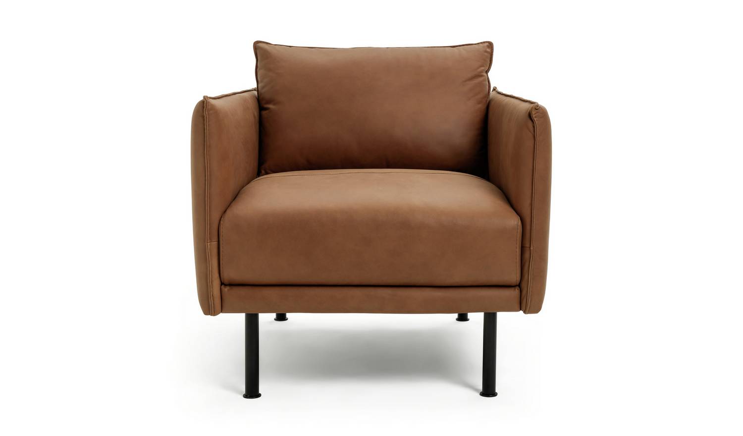 Habitat Moore Leather Armchair - Tan