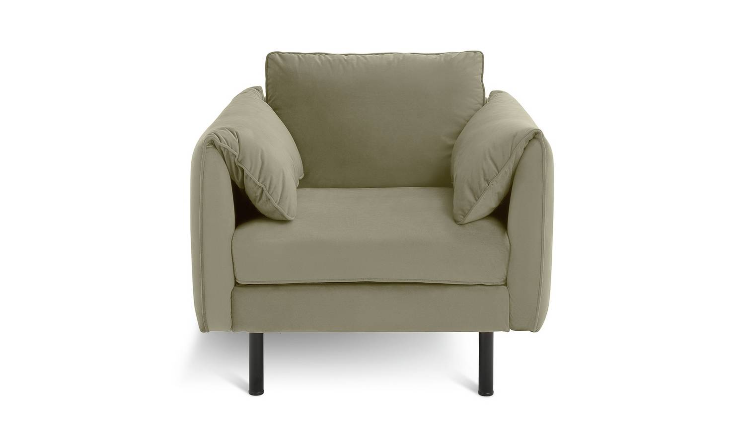 Habitat Bexley Fabric Cuddle Chair in a Box - Olive