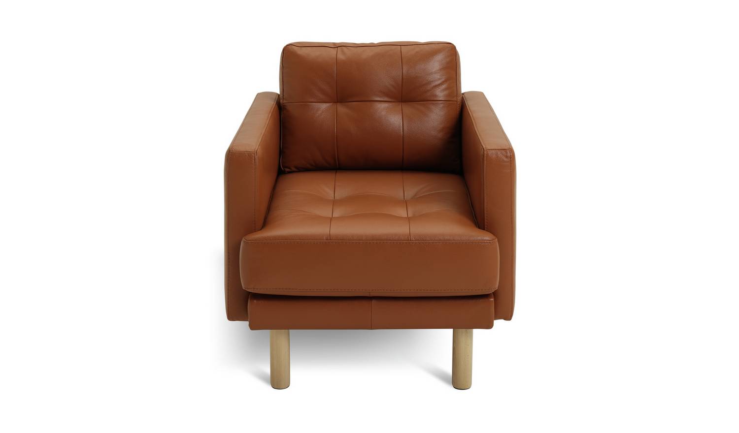 Habitat Newell Leather Armchair - Tan